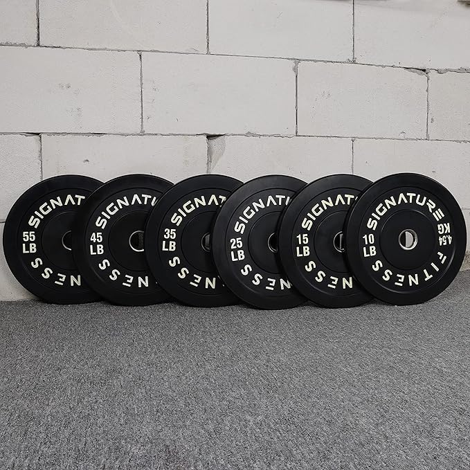 Signature Fitness 2" Olympic Bumper Plate Weight Plates