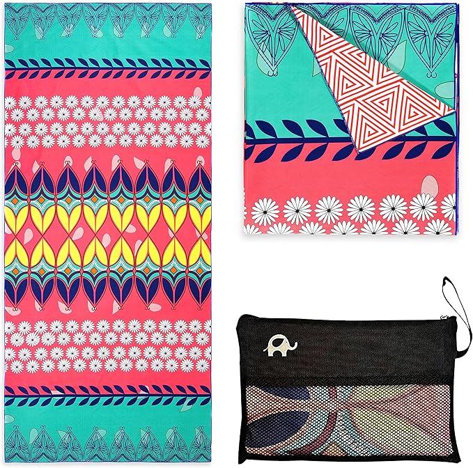 Elite Trend Microfiber Beach Towel - Extra Large 78x35 Inch