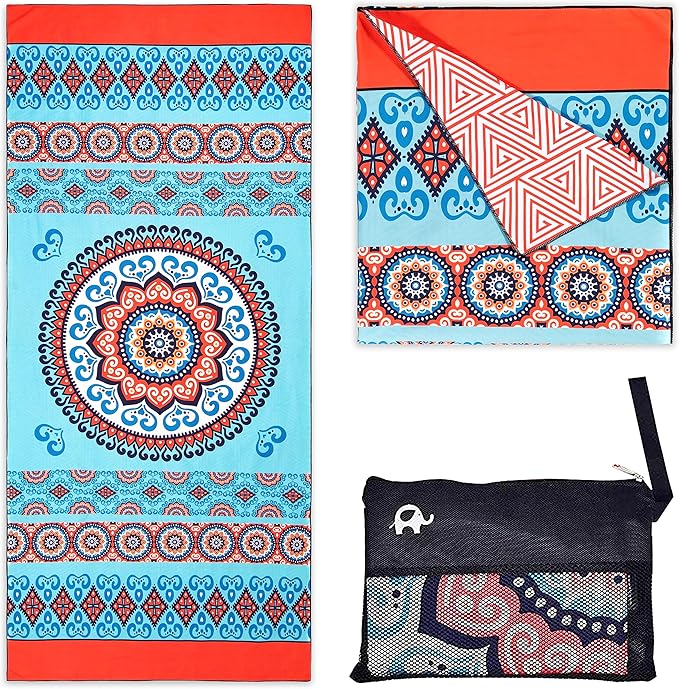 Elite Trend Microfiber Beach Towel - Extra Large 78x35 Inch