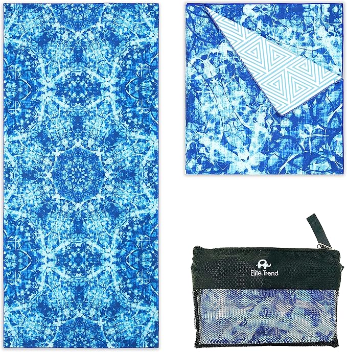 Elite Trend Microfiber Beach Towel - Extra Large 78x35 Inch