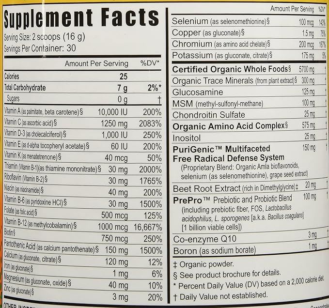 Youngevity Beyond Tangy Tangerine 2.0 Citrus Peach Fusion Multi-Vitamin & Mineral Complex - Made With Natural & Whole Foods | 8,000 ORAC