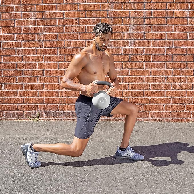 ProsourceFit Vinyl Coated Cast Iron Kettlebells for Full