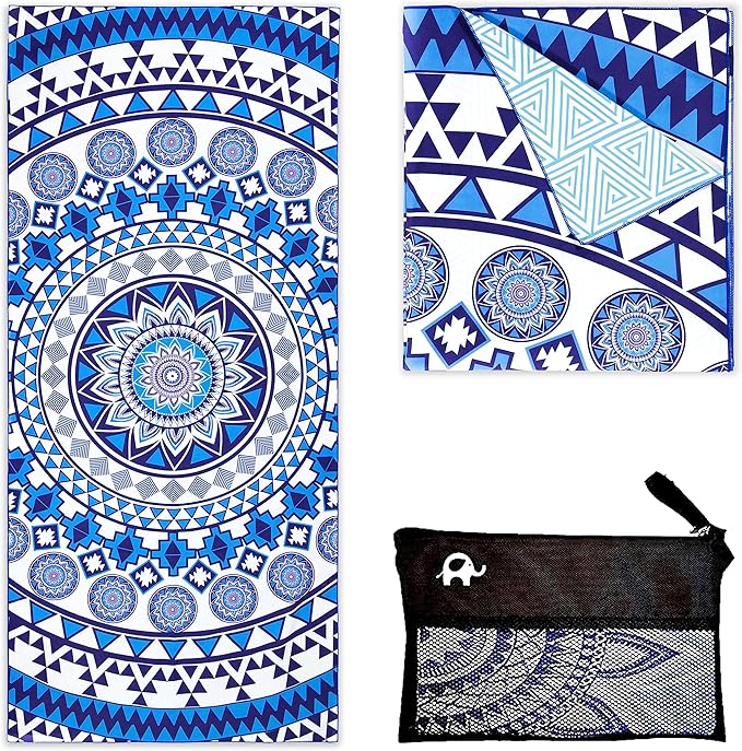Elite Trend Microfiber Beach Towel - Extra Large 78x35 Inch