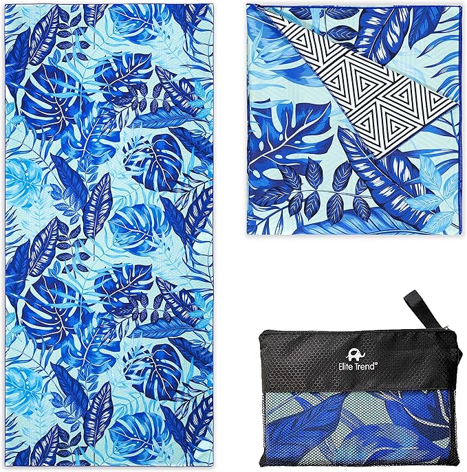 Elite Trend Microfiber Beach Towel - Extra Large 78x35 Inch