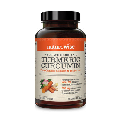 NatureWise Curcumin Turmeric 2250mg - 95% Curcuminoids & BioPerine Black Pepper Extract for Advanced Absorption - Daily Joint and Immune Health Support - Vegan, Non-GMO, 360 Count[120-Day Supply]