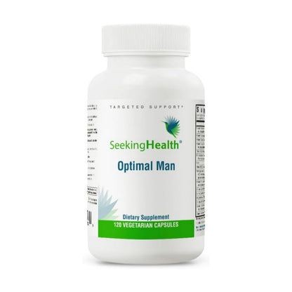 Seeking Health Optimal Man Multivitamin - Supplement with Zinc, Active Folate, & Alpha-Lipoic Acid - Multivitamin Supports Energy & Brain Health - Support Healthy Aging & Men's Health - 30 Servings