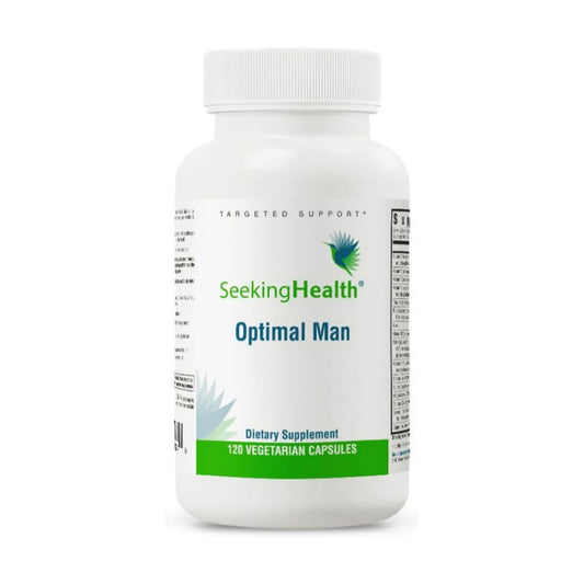 Seeking Health Optimal Man Multivitamin - Supplement with Zinc, Active Folate, & Alpha-Lipoic Acid - Multivitamin Supports Energy & Brain Health - Support Healthy Aging & Men's Health - 30 Servings