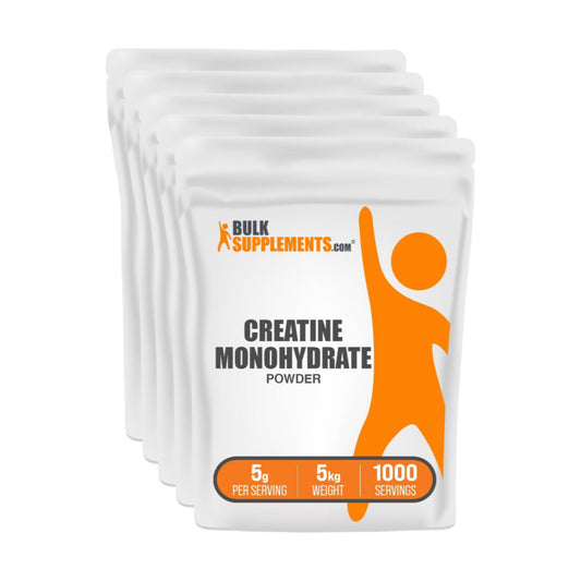 BulkSupplements.com Creatine Monohydrate Powder - Creatine Supplement, Micronized Creatine, Creatine Powder - Unflavored & Gluten Free, 5g  per Servings, 5kg