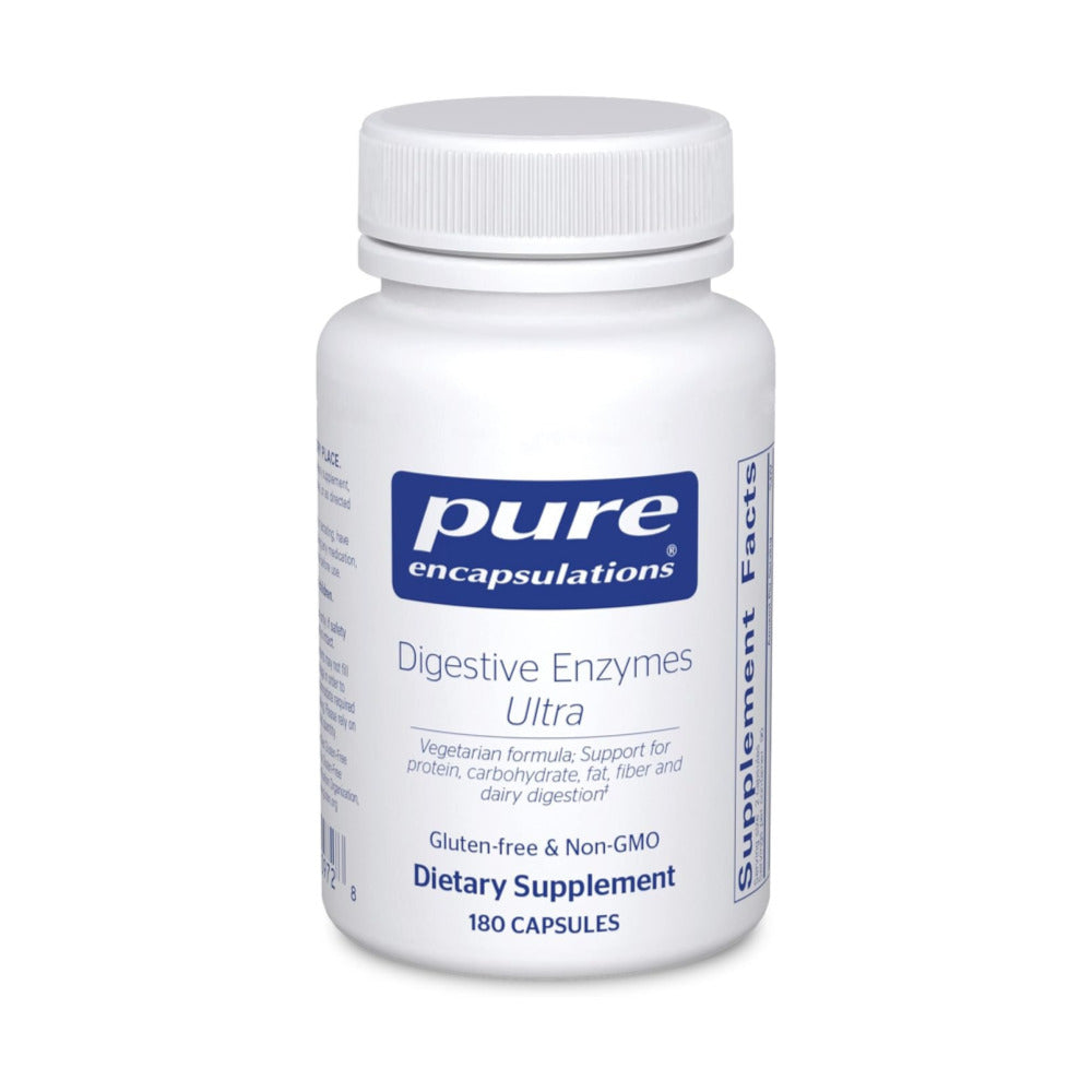 Pure Encapsulations Digestive Enzymes Ultra - Vegetarian Digestive Enzyme Supplement to Support Protein, Carb, Fiber, and Dairy Digestion* - 180 Capsules