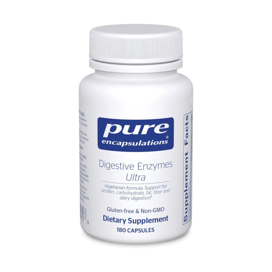 Pure Encapsulations Digestive Enzymes Ultra - Vegetarian Digestive Enzyme Supplement to Support Protein, Carb, Fiber, and Dairy Digestion* - 180 Capsules