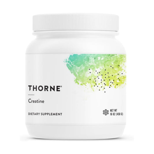 THORNE Creatine - Micronized Creatine Monohydrate Powder, Amino Acid Support for Muscles, Cellular Energy & Cognitive Function* - Unflavored - NSF Certified for Sport - 5 g per Serving - 90 Servings