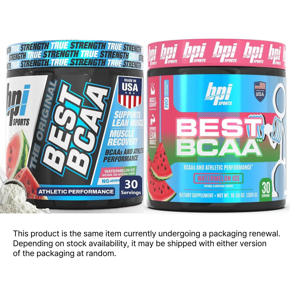 BPI Sports Best BCAA - BCAA Powder Post Workout Sports Drink with Branched Chain Amino Acids for Hydration & Recovery, for Men & Women - Watermelon Ice - 30 Servings