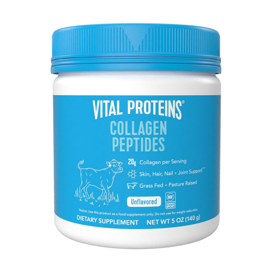Vital Proteins Collagen Peptides Powder Supplement for Skin Hair Nail Joint Health or Support - Hydrolyzed Collagen - Unflavored, 7 Servings