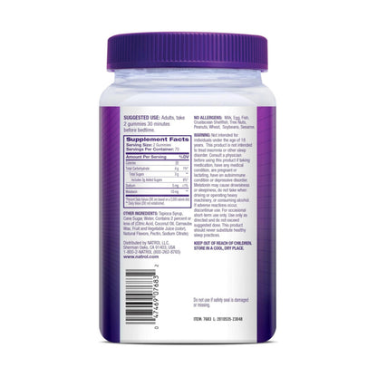 Natrol Melatonin Gummies, Sleep Support for Adults, Melatonin 10 mg, 140 Strawberry-Flavored, Up to 70 Days