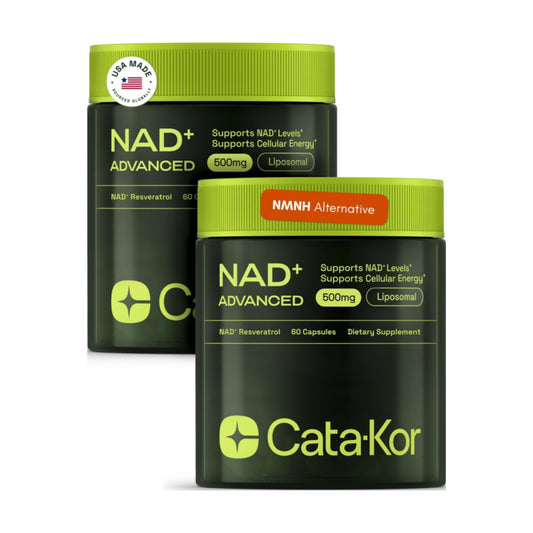 NMNH Supplement Alternative - Liposomal NAD w/Resveratrol - 60-Day Supply - High Purity NAD Supplement for Energy & Healthy Aging - 60 Capsules, Pack of 2
