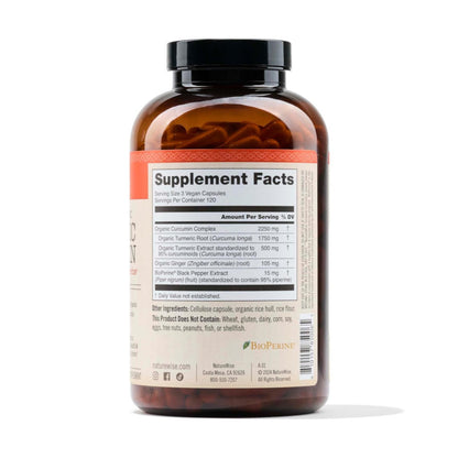 NatureWise Curcumin Turmeric 2250mg - 95% Curcuminoids & BioPerine Black Pepper Extract for Advanced Absorption - Daily Joint and Immune Health Support - Vegan, Non-GMO, 360 Count[120-Day Supply]