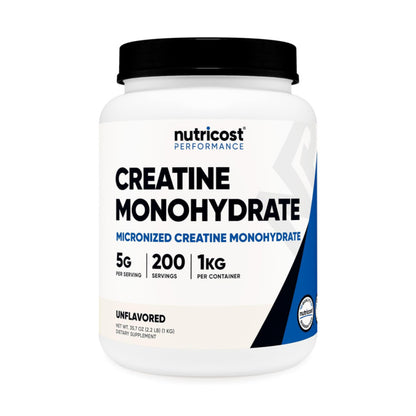 Nutricost Creatine Monohydrate Micronized Powder (1 KG) - Pure Creatine Monohydrate