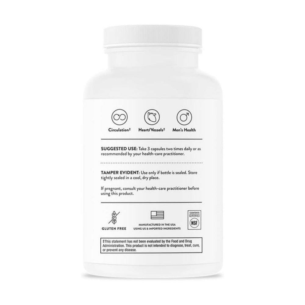 THORNE - L-Arginine Plus (Formerly Perfusia Plus) - Sustained-Release Cofactors to Support Heart Function, Nitric Oxide Production & Optimal Blood Flow* - 180 Capsules