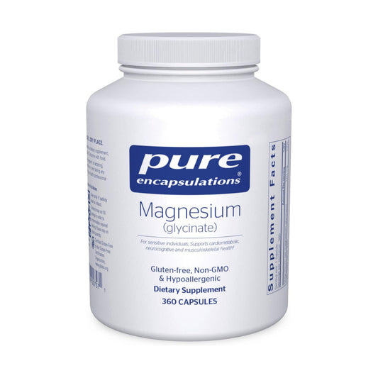Pure Encapsulations Magnesium  - Supplement to Support Stress Relief, Sleep, Heart Health, Nerves, Muscles, and Metabolism* - with Magnesium Glycinate - 360 Capsules
