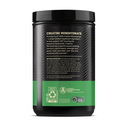 Optimum Nutrition Micronized Creatine Monohydrate Powder, Unflavored, 120 Servings, 600 Grams