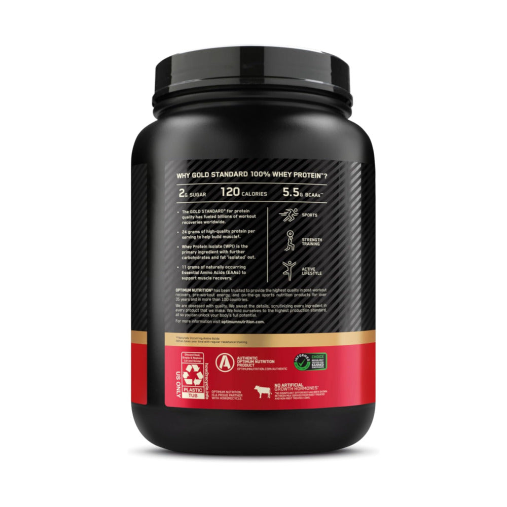 Optimum Nutrition Gold Standard 100% Whey Protein Powder, Double Rich Chocolate 1.98 Pound (Packaging May Vary)