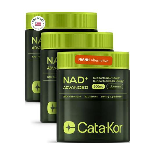 NMNH Supplement Alternative - Liposomal NAD w/Resveratrol - 90-Day Supply - High Purity NAD Supplement for Energy & Healthy Aging - 60 Capsules, Pack of 3