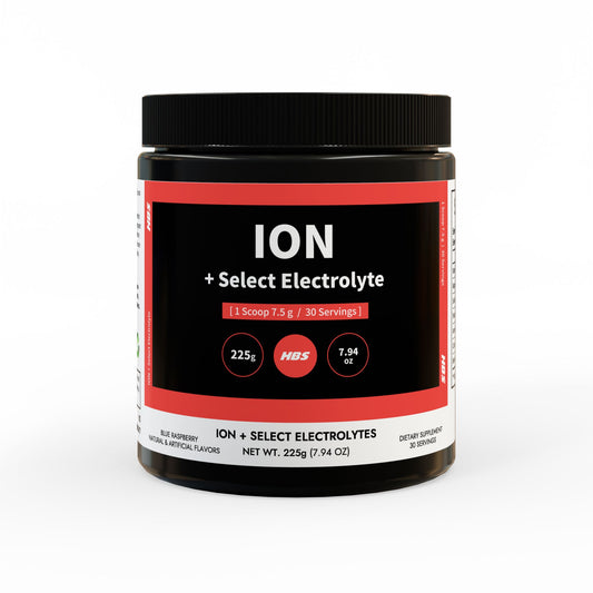 HBS, ION + Select Electrolyte Supplement, Powder (225g, 7.9oz)
