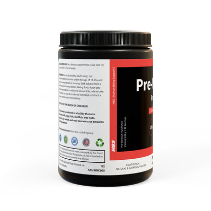 HBS, Pre-Workout Supplement, Fruit Punch, Powder (204g, 7.2oz)