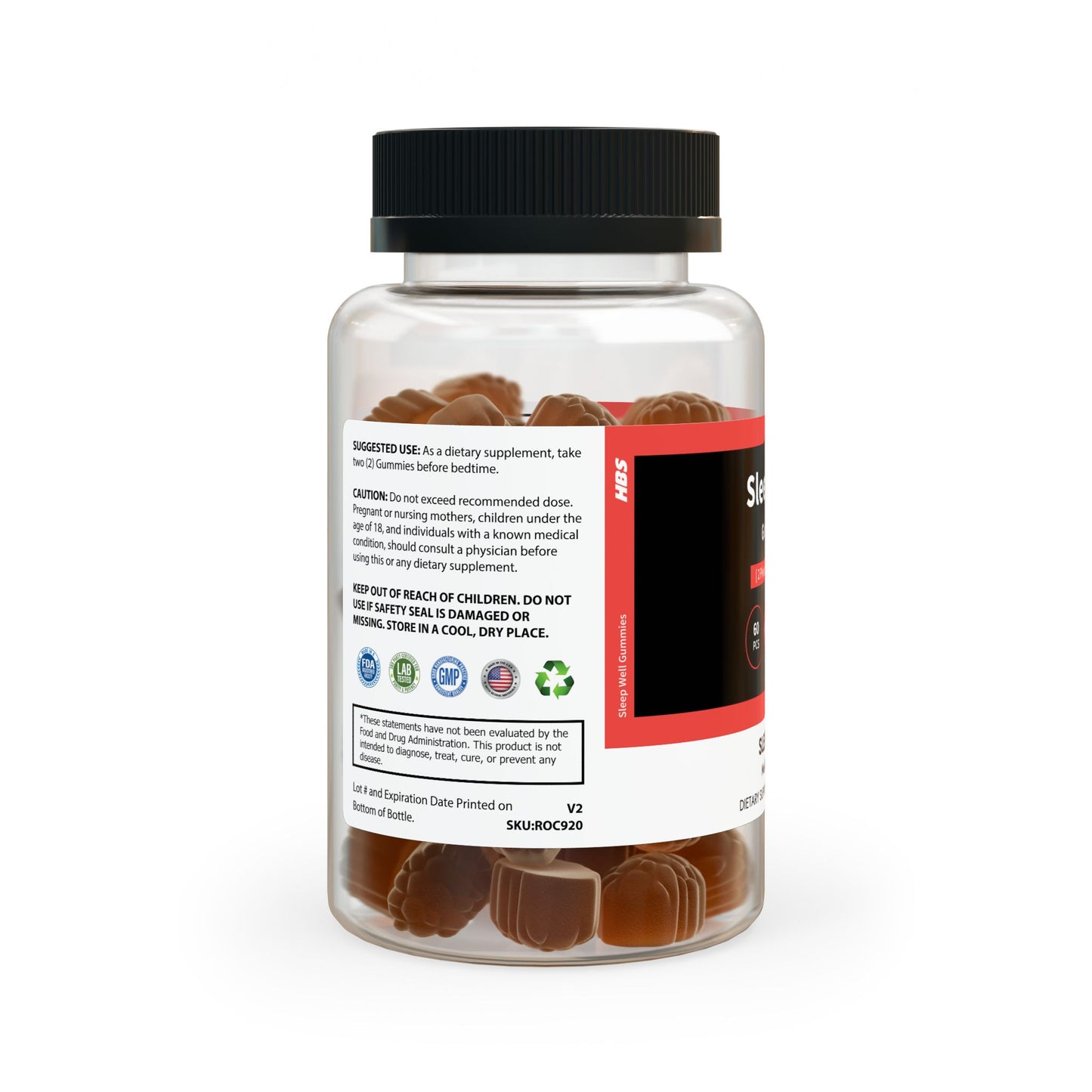 HBS, Sleep Well Gummies (60 Gummies)