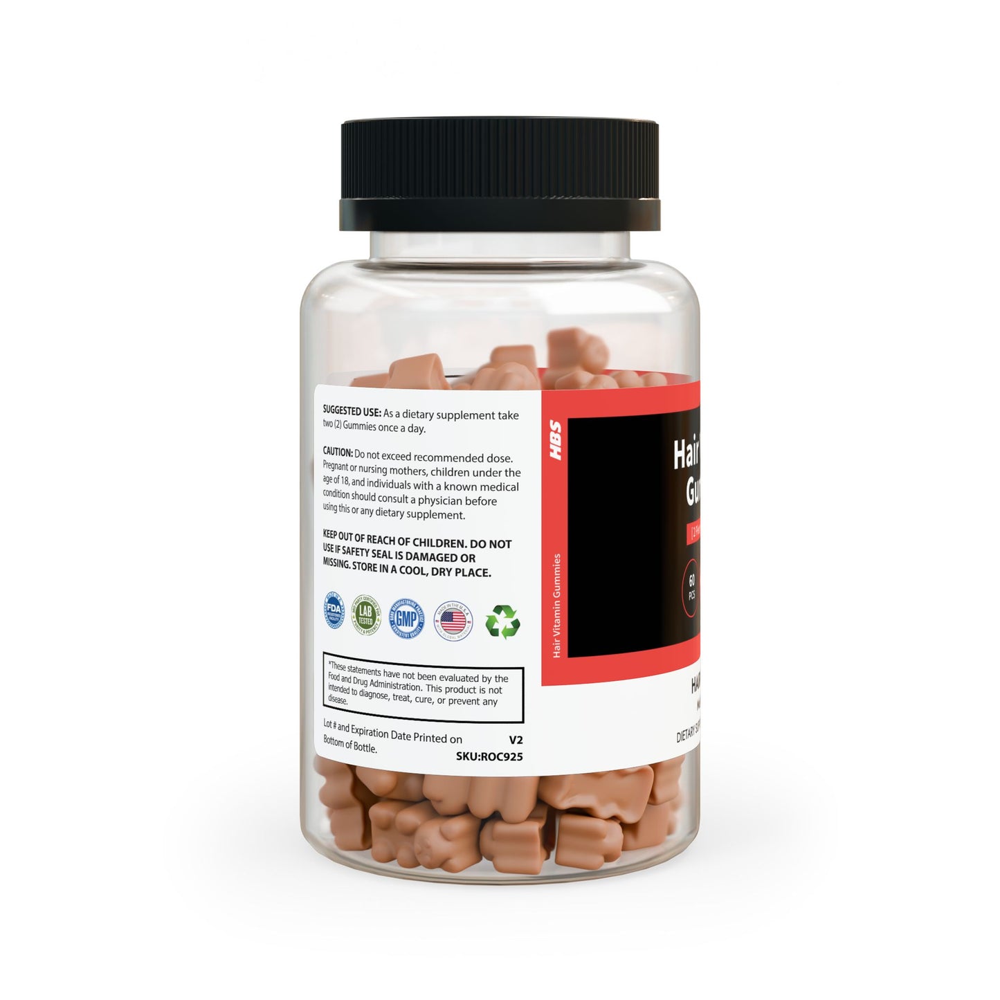 HBS, Hair Vitamin Gummies (60 Gummies)