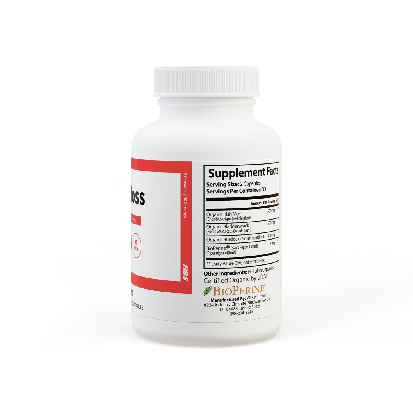 HBS, Sea Moss Supplement (60 Capsules)
