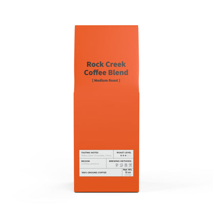 HBS, Rock Creek Coffee Blend (Medium Roast), Tangerine Package