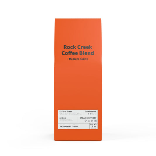 HBS, Rock Creek Coffee Blend (Medium Roast), Tangerine Package