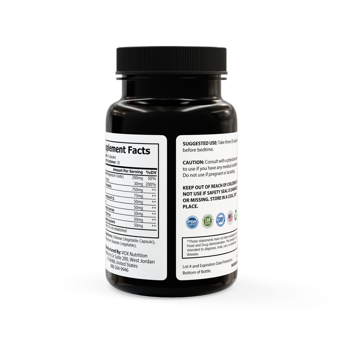 HBS, Magnesium Zinc Supplement (90 Vegetable Capsules)