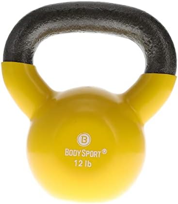 Body Sport Cast Iron Vinyl Coated Kettlebells –