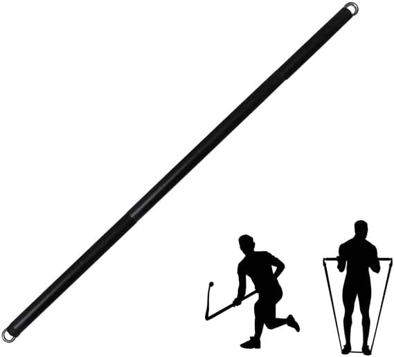 Resistance Band Bar 41Inch Workout 2 Carabineer