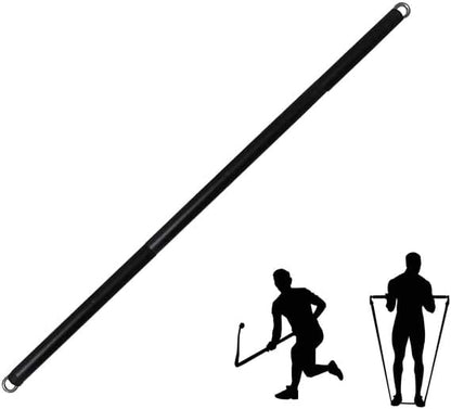 Resistance Band Bar 41Inch Workout 2 Carabineer