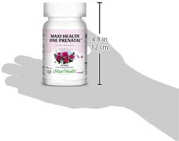 Maxi Health One Prenatal - Womens Prenatal Vitamins with Iron - Enhanced Absorption & Bioavailability - Daily Multivitamin for Women - Multi Vitamin & Mineral Supplement for Adults - 60 Capsules