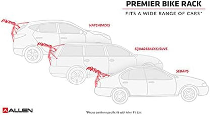 Allen Sports Premier 3-Bike Trunk Rack, Model S103 (Black and red)