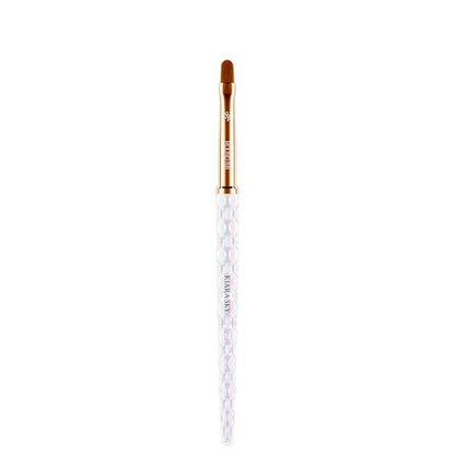 Kiara Sky Nail Art Brush | M Round | for cleaning around cuticle, applying builder gel and even creating the perfect French manicure!