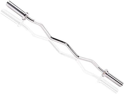 47 Inch Olympic EZ Curl Barbell 2 Inch 300Ib Curling 2 Spring