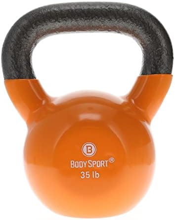 Body Sport Cast Iron Vinyl Coated Kettlebells –