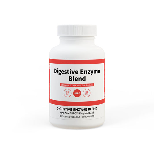 HBS, Digestive Enzyme Blend Supplement (60 Vegetable Capsules)