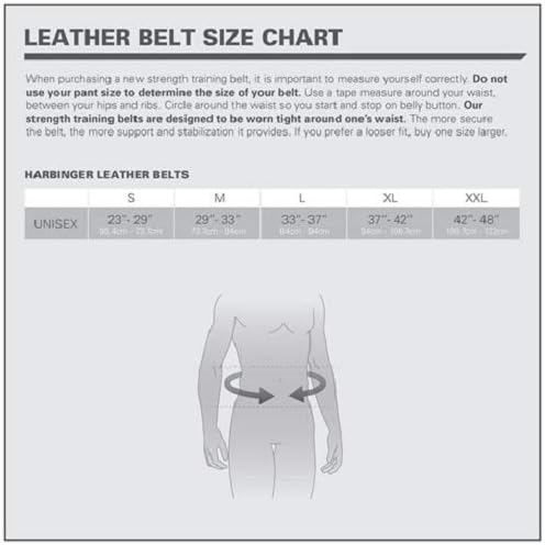 Harbinger Harbinger Padded Leather Belt Black