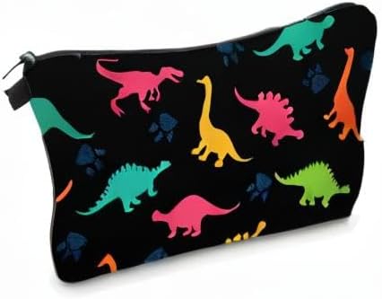 Cute Travel Makeup Bag Cosmetic Bag Small Pouch Gift for Women (Dinosaur)
