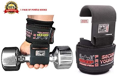 Weight Lifting Hooks Heavy Duty Lifting Wrist Straps