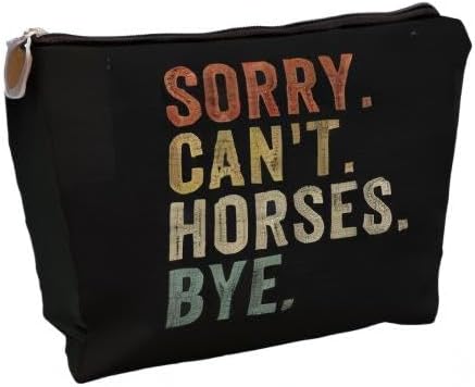 Horse Lover Cowgirl Rodeo Makeup Bag - Funny Gifts For Horse Lovers