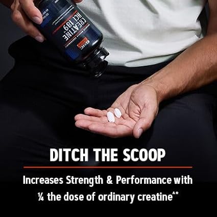 GNC AMP Creatine HCl Pills | Muscle Builder, Energy Production, Performance Recovery Supplement | Fast Absorbing, Gluten Free Formula| 240 Count