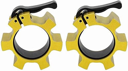 Metal Olympic Barbell Clamps 2inch Heavy Duty Exercise Collars 2" Barbell,Quick 1 Pair