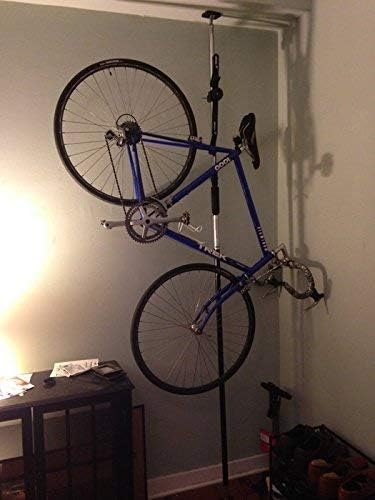 SPAREHAND Q-RAK II - Dual Bike Storage System - CP - Bike Rack Garage Storage - Indoor Bike Storage for 2 Bikes (Black)